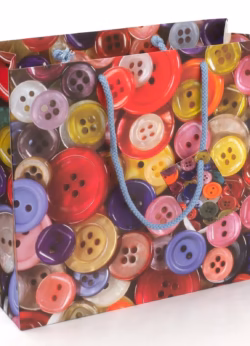 Buttons Large Gift bag x 6 Buttons Large Gift bag x 6