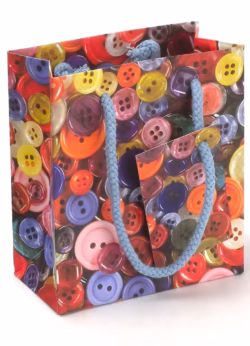 Buttons Small Gift Bag x 6 Buttons Small Gift Bag x 6