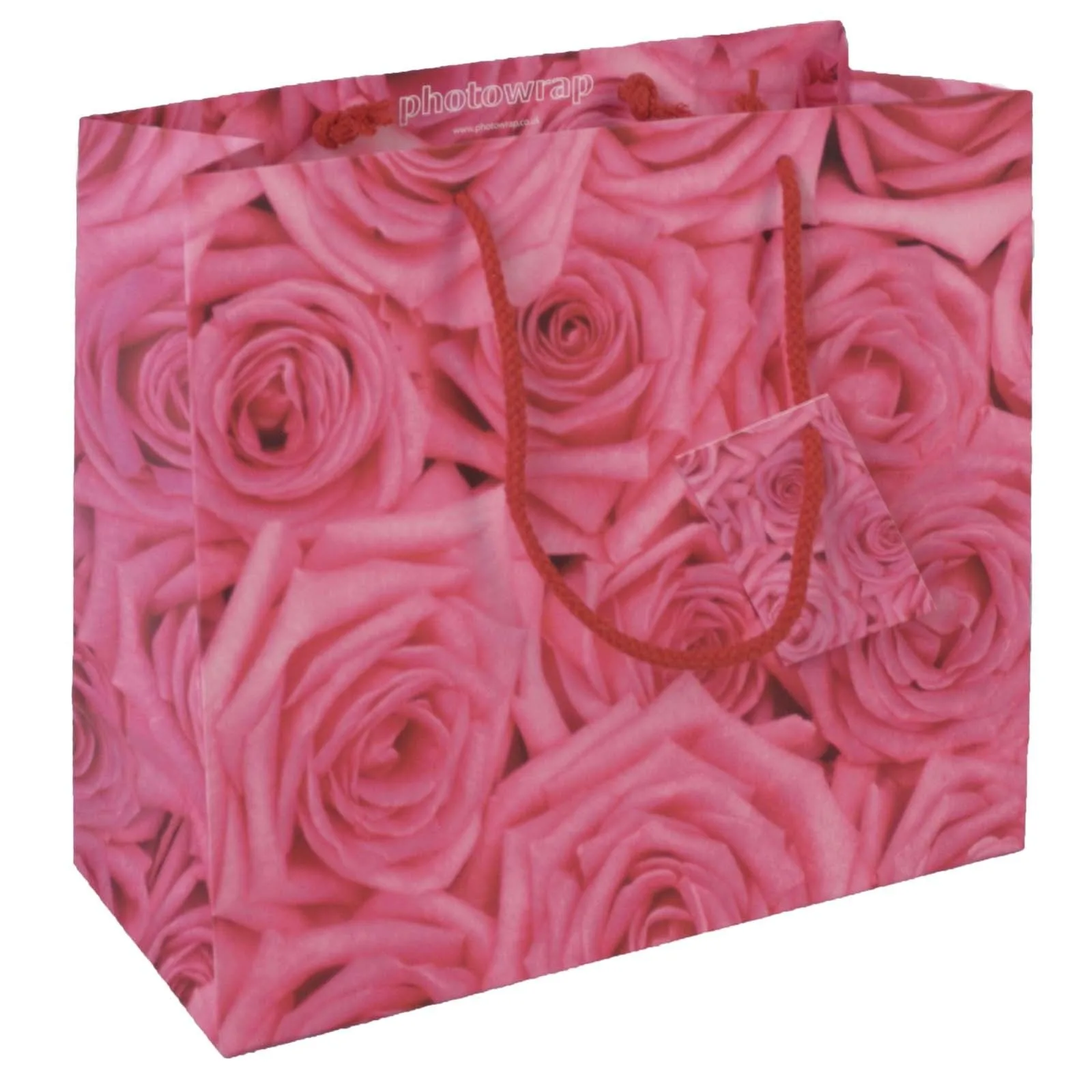 Pink Roses Large Gift bag x 6 Pink Roses Large Gift bag x 6