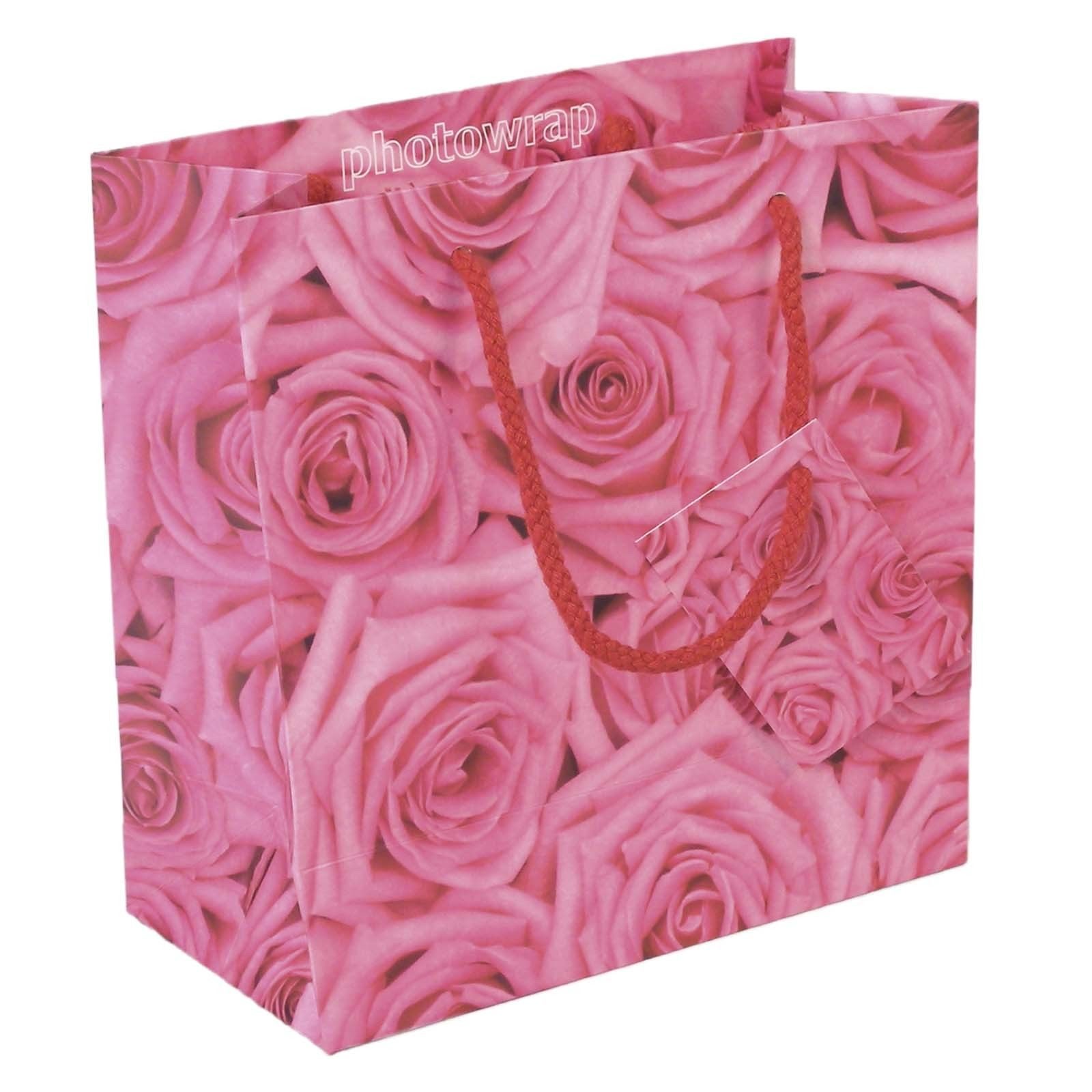 Pink Roses Medium Gift bag x 6 • Photowrap