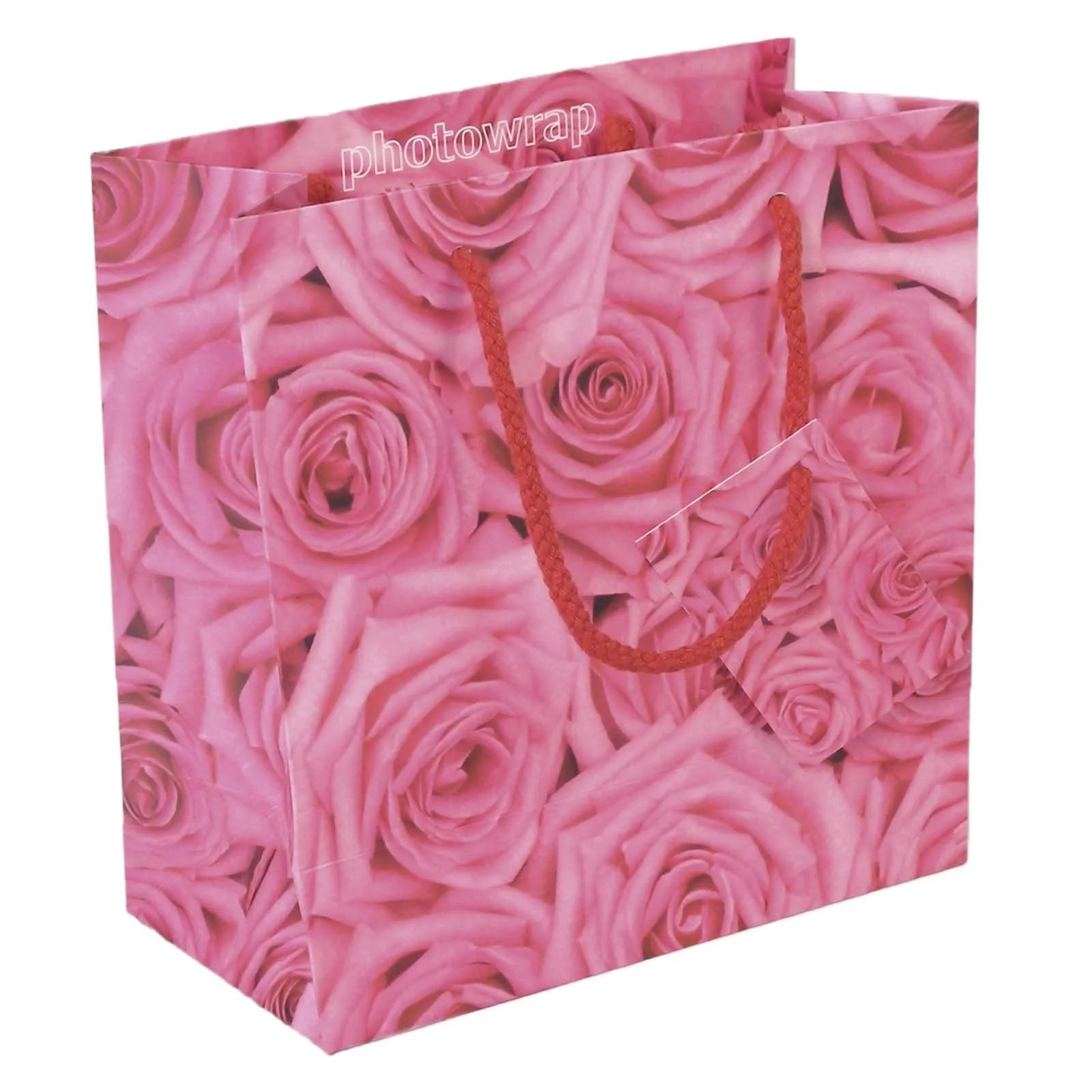 Pink Roses Large Gift bag x 6 Pink Roses Large Gift bag x 6