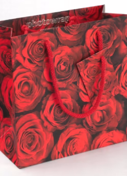 Red Roses Medium Gift bag x 6 Red Roses Medium Gift bag x 6