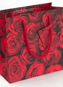 Red Roses Medium Gift bag x 6 Red Roses Medium Gift bag x 6