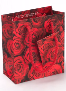 Red Roses Small Gift Bag x 6