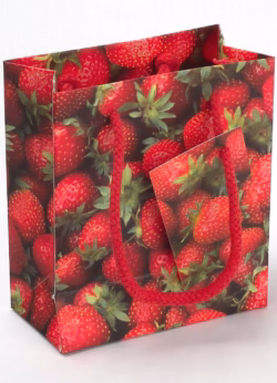 Strawberry Small Gift Bag x 6