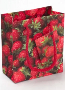 Strawberry Small Gift Bag x 6 Strawberry Small Gift Bag x 6
