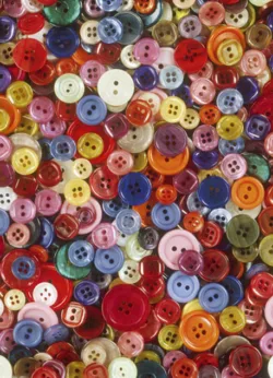 Buttons gift-wrap with gift tag x 25 Buttons wrap - 25 sheets
