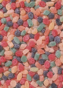 Footy gift-wrap with gift tag x 25 Fruit Pastilles wrap - 25 sheets
