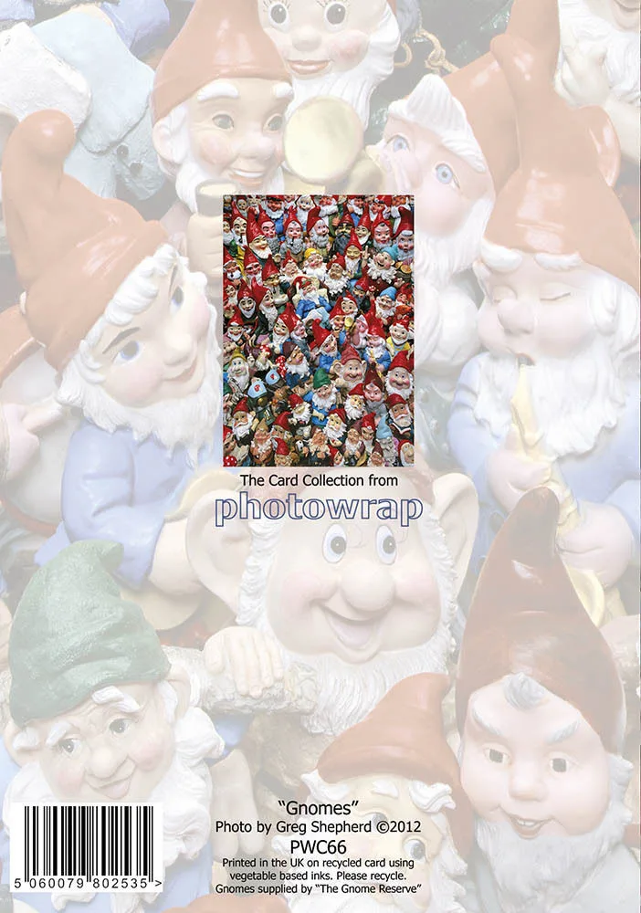Gnomes Greetings Cards x 6 Gnomes Greetings Cards x 6