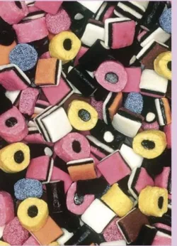 Licorice Allsorts Greetings Cards x 6 Licorice Allsorts Greetings Cards x 6