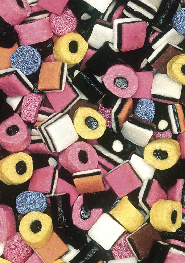 Licorice Allsorts Greetings Cards x 6 • Photowrap