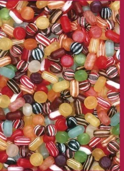 Boiled Sweets Greetings Cards x 6 Boiled Sweets Greetings Cards x 6