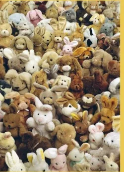 Bunnies Greetings Cards x 6