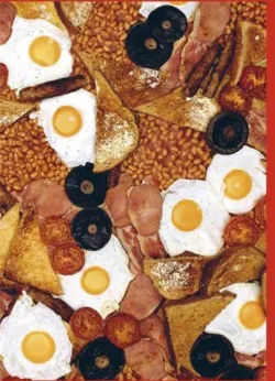 English Breakfast Greetings Cards x 6