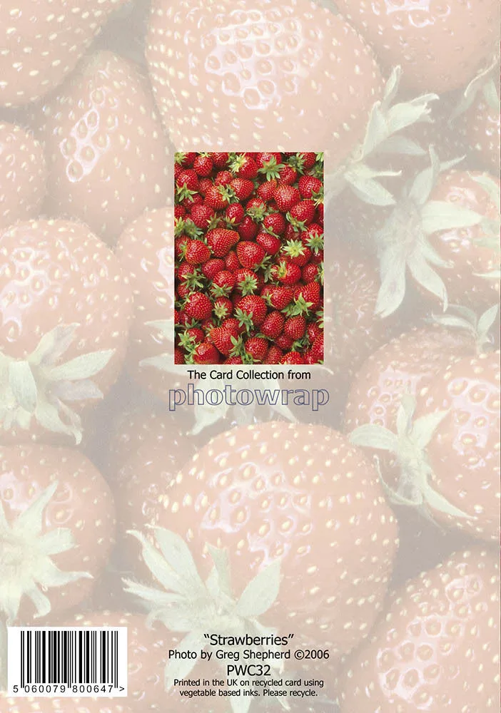 Strawberries Greetings Cards x 6