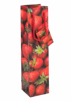 Strawberries bottle bag x 6