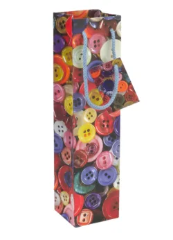 10 bottle bags - Daisy, Pink Rose, Sweeties, Cupcakes, Jellybeans, Red Rose, Buttons, Licorice, Strawberries and Balloons Buttons bottle bag x 6
