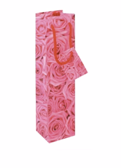 Pink Rose bottle bag x 6