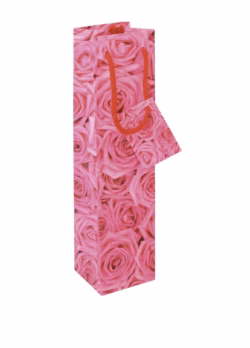 Pink Rose bottle bag x 6