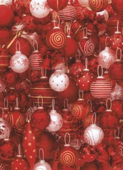 Red Baubles - 25 sheets Red Baubles - 25 sheets